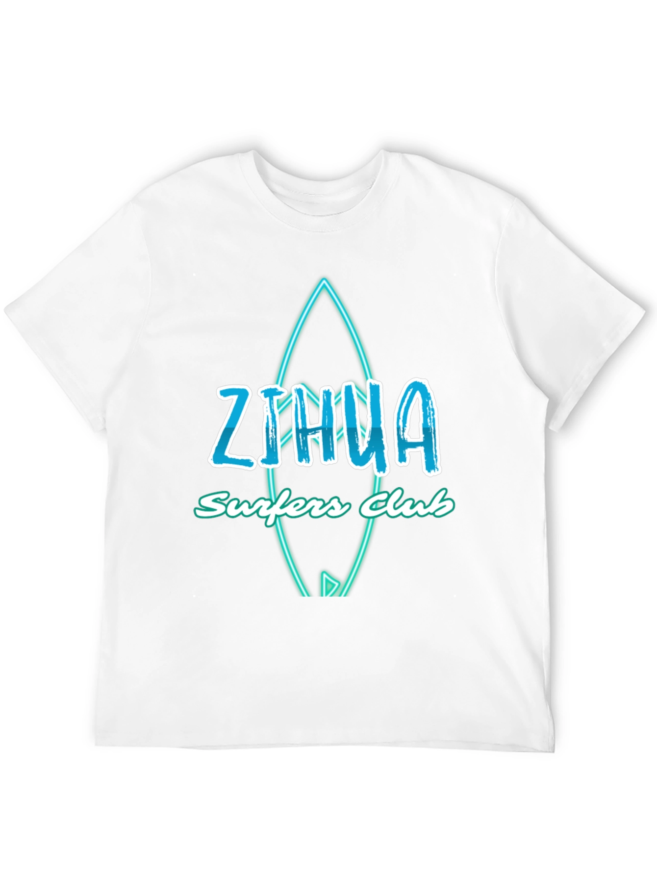Zihua Surfers Club Graphic Tee - Black Cotton T-Shirt