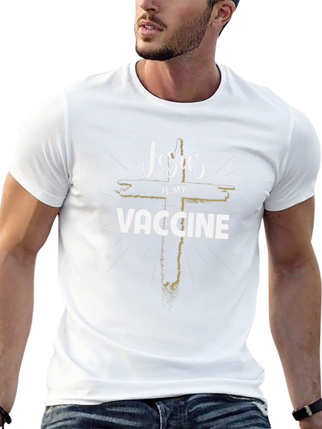Jesus Is My Vaccine Graphic Tee