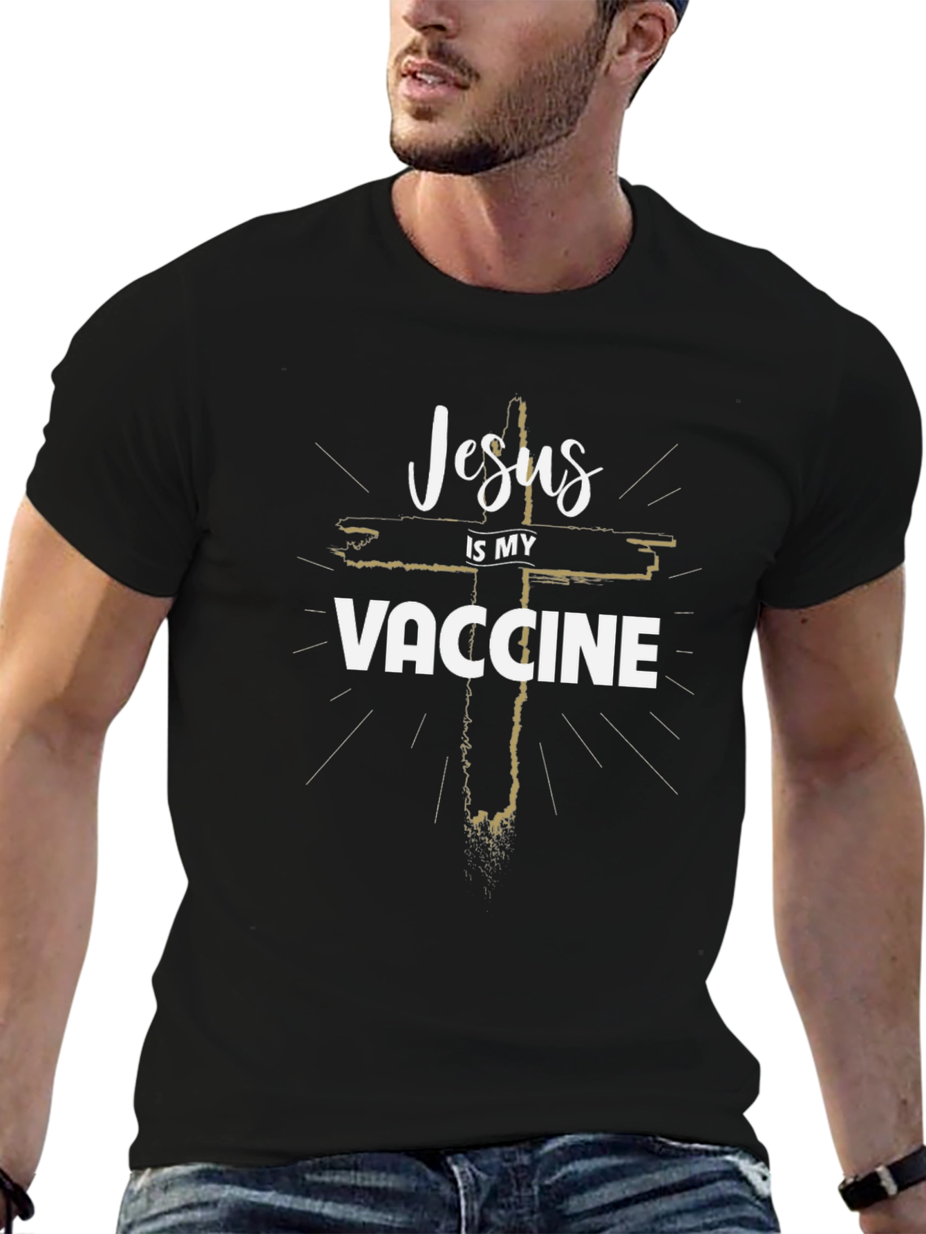 Jesus Is My Vaccine Graphic Tee