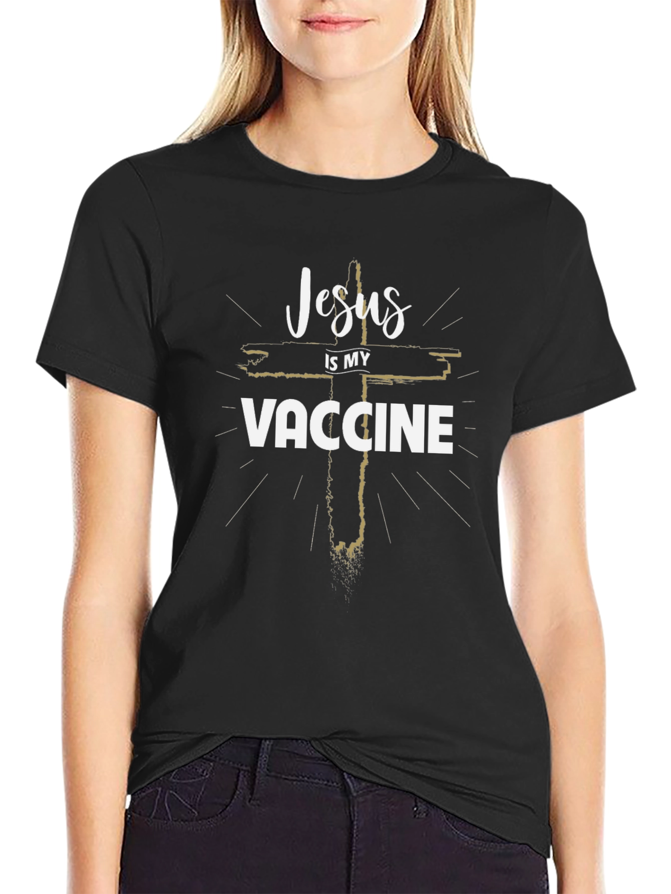 Jesus Is My Vaccine Graphic Tee