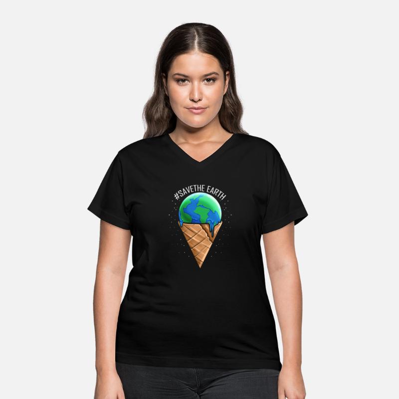 Ice Cream Cone With Melting Ice Cream Ball For