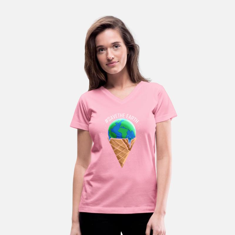 Ice Cream Cone With Melting Ice Cream Ball For