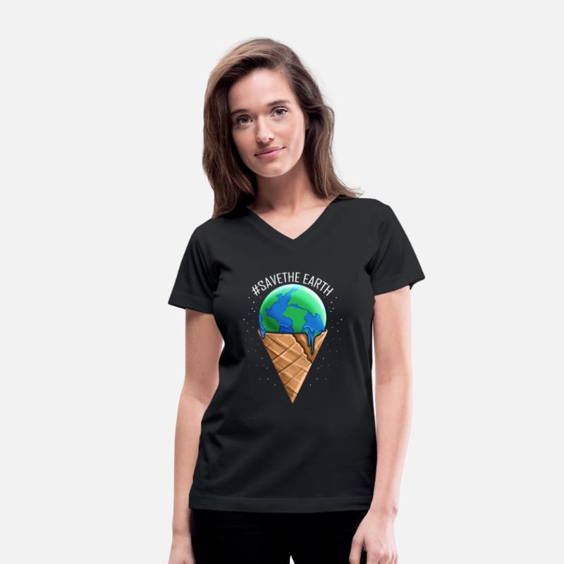 Ice Cream Cone With Melting Ice Cream Ball For