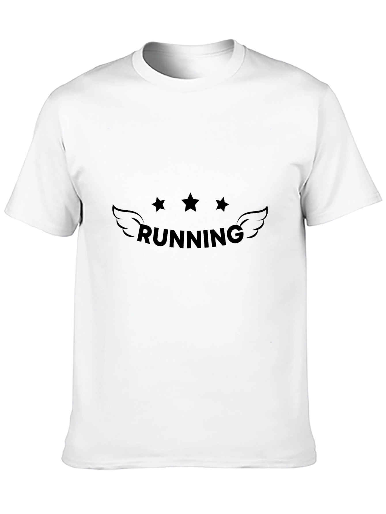 Black Running Stars Graphic Tee
