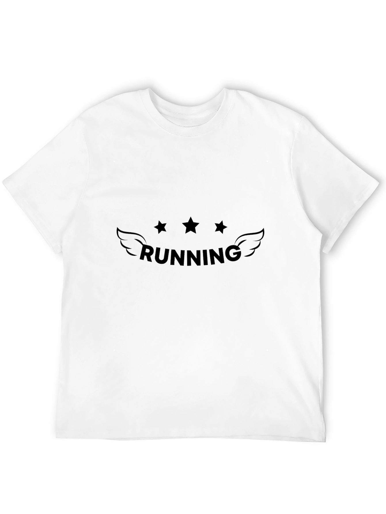 Black Running Stars Graphic Tee