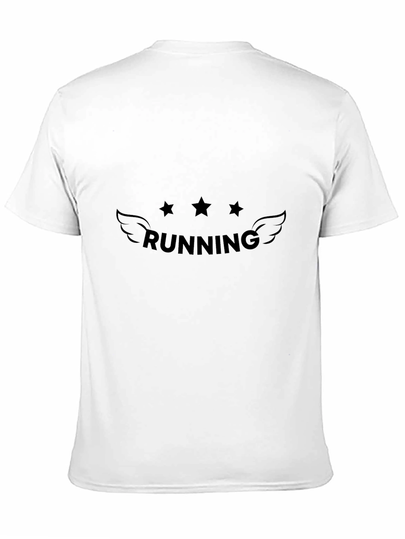 Black Running Stars Graphic Tee