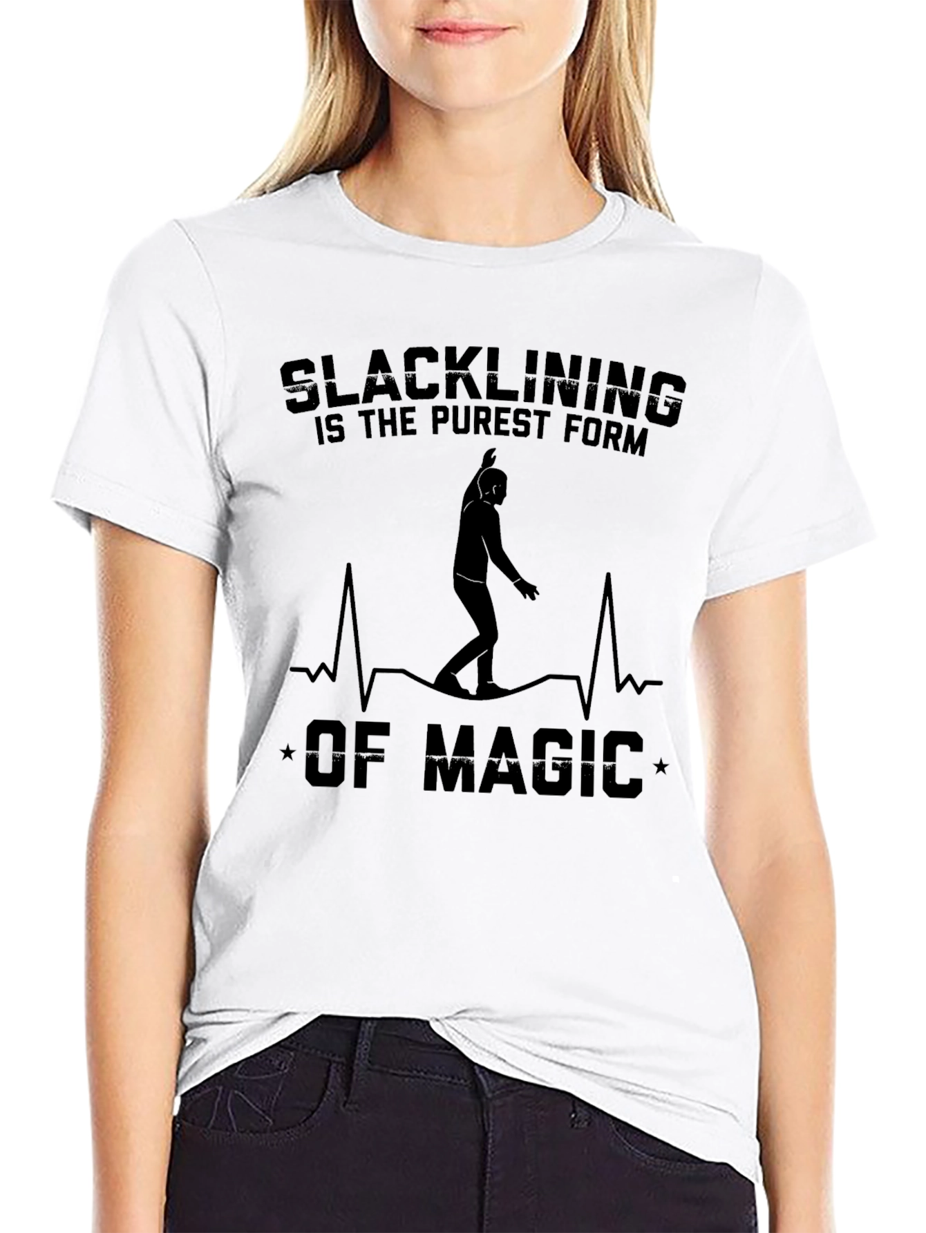 Slacklining Magic Graphic Tee - Black