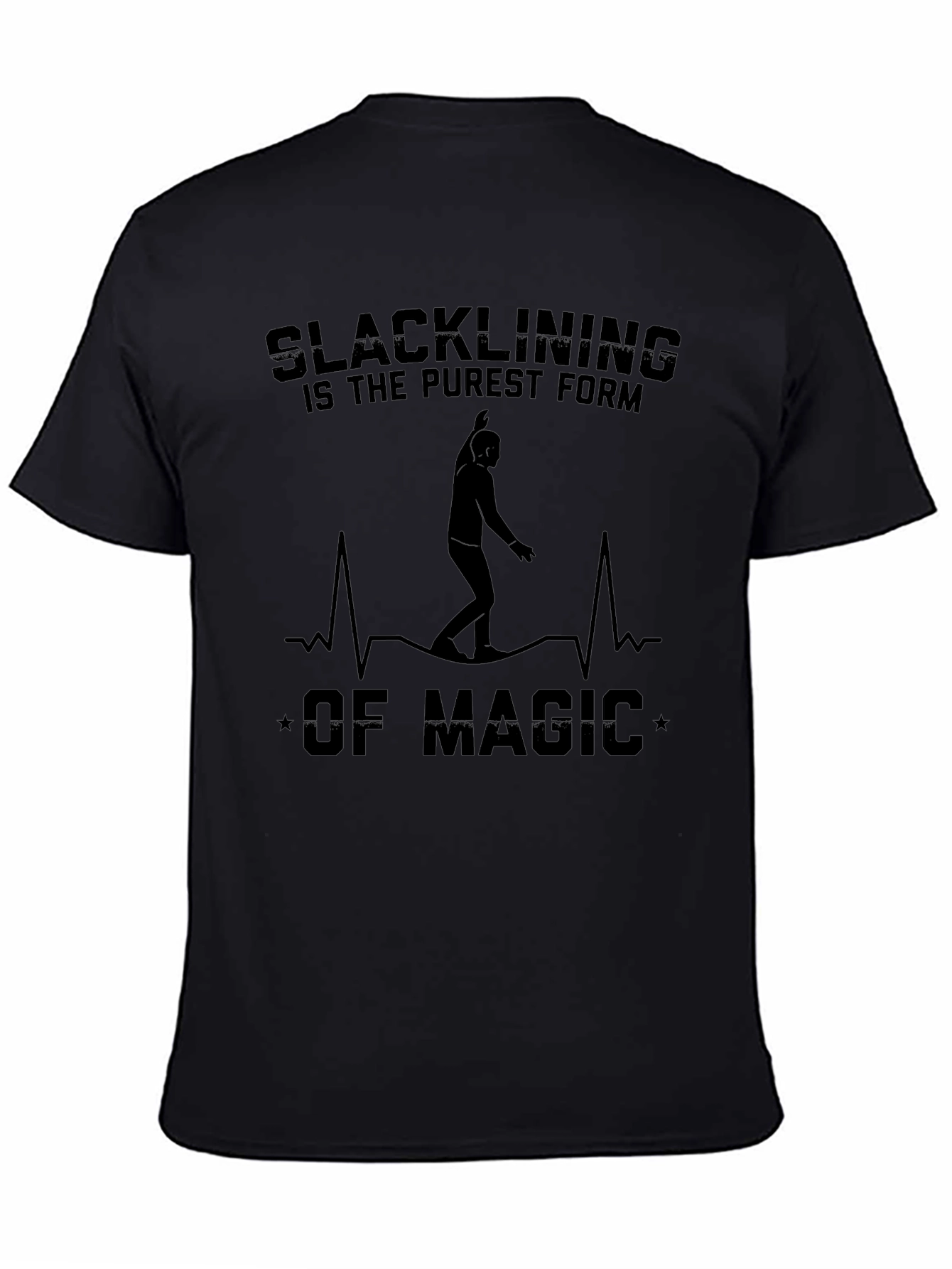 Slacklining Magic Graphic Tee - Black