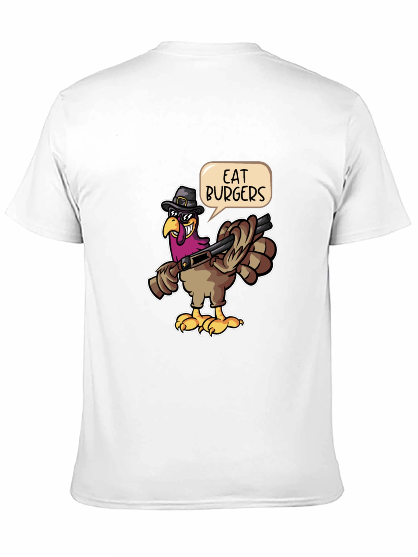 Eat Burgers Turkey T-Shirt - Thanksgiving Humor