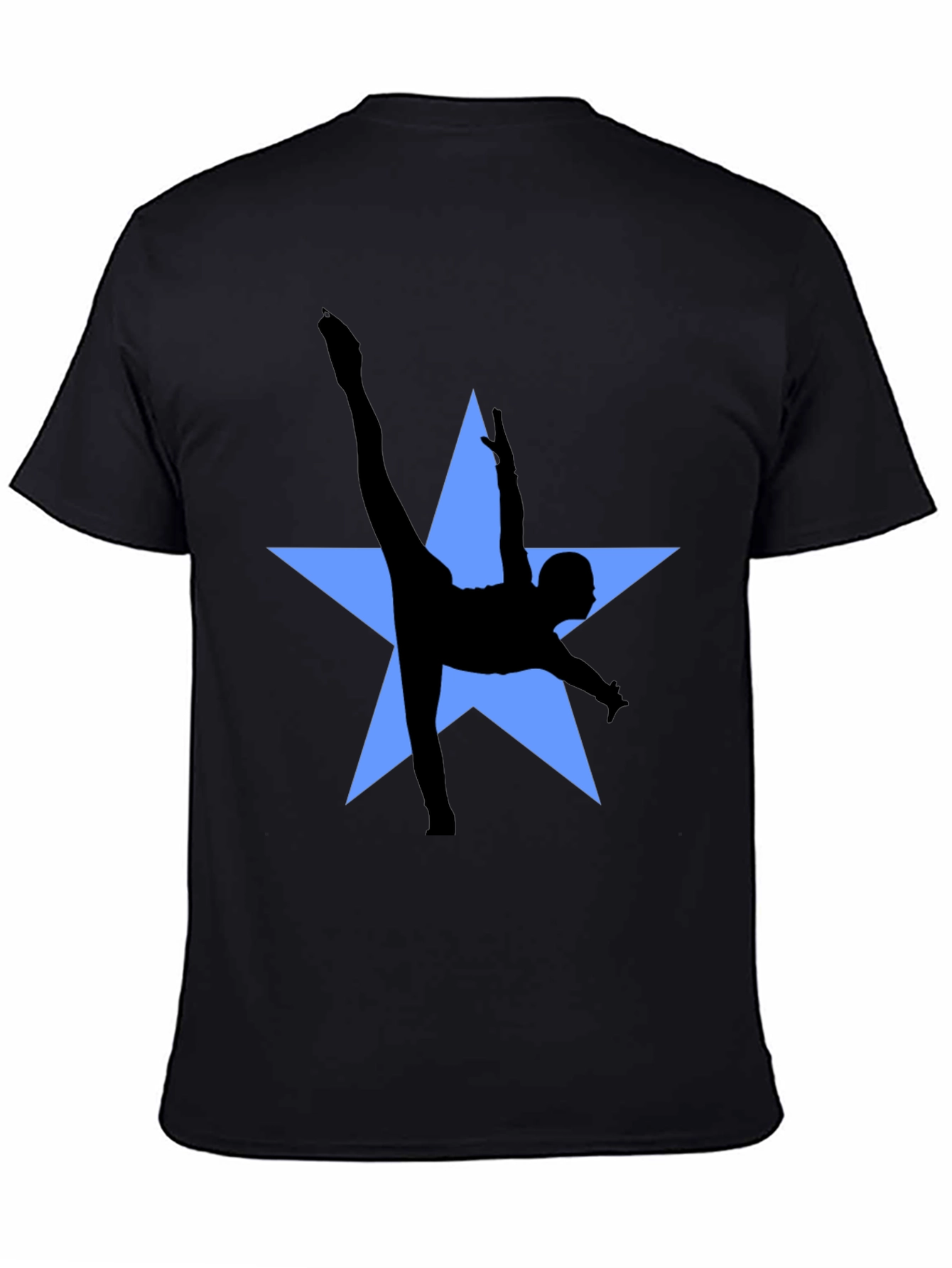 Dancer Star Graphic Tee - Stylish Black T-Shirt