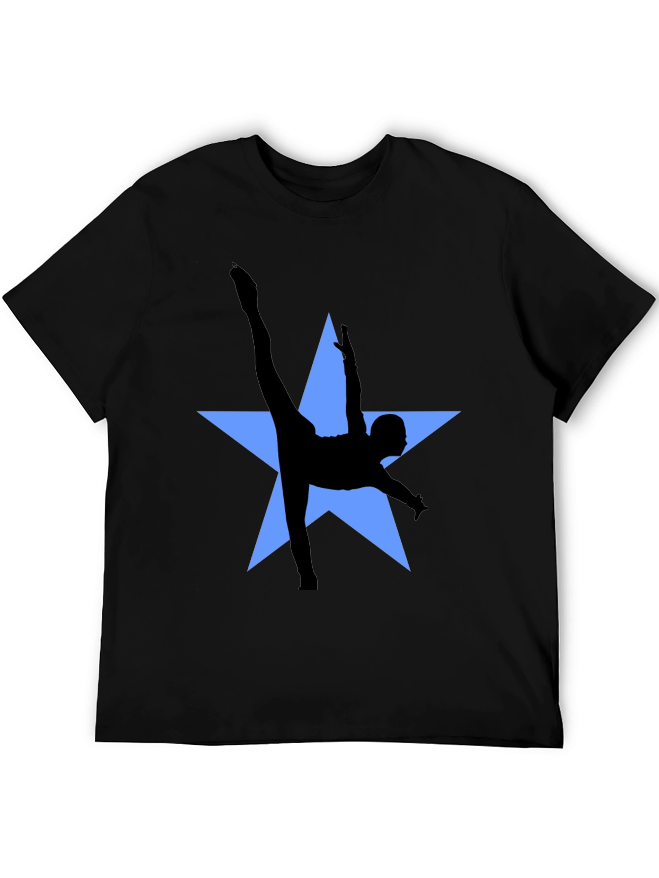 Dancer Star Graphic Tee - Stylish Black T-Shirt