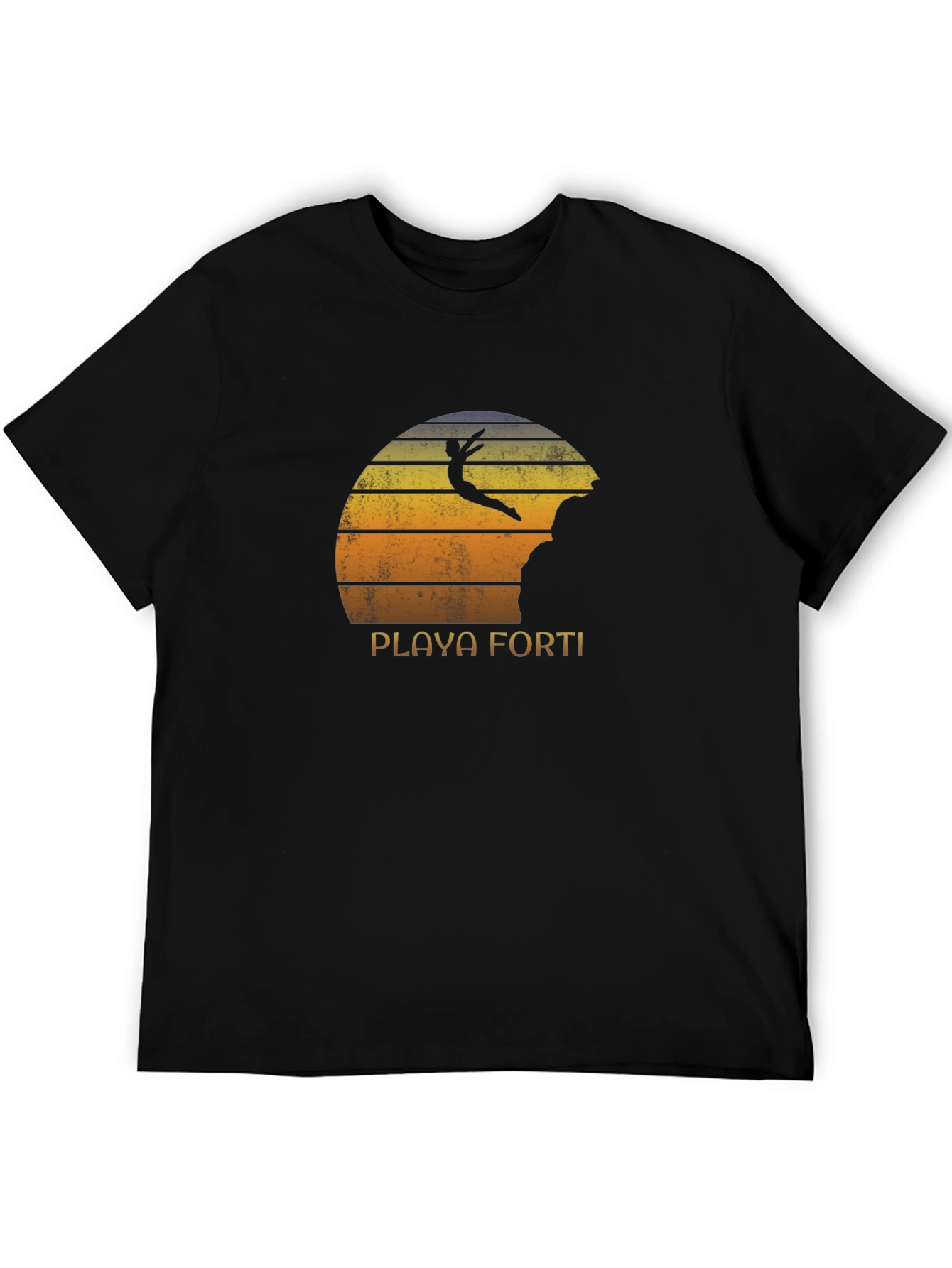 Playa Forti Cliff Diver Retro T-Shirt