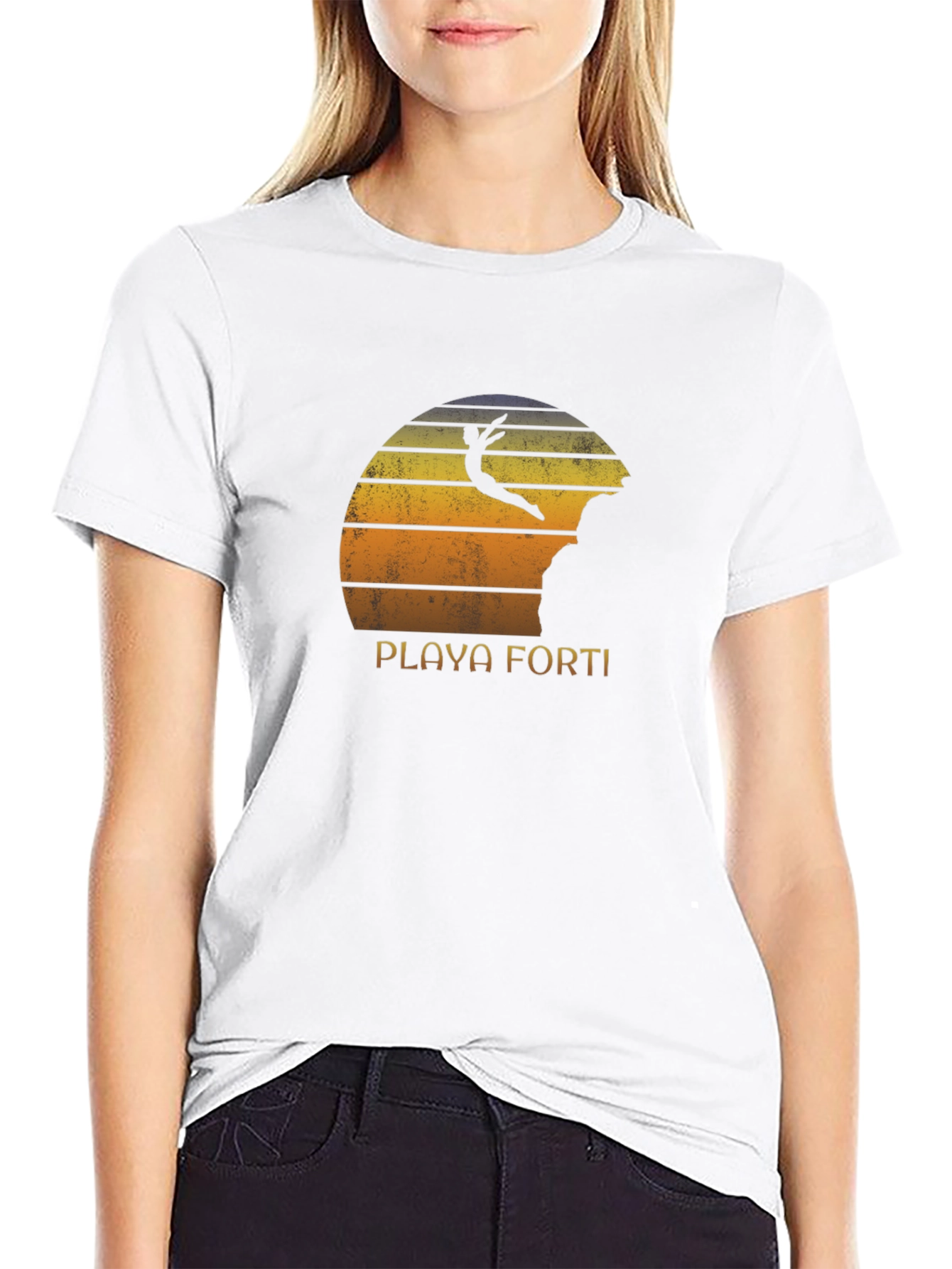 Playa Forti Cliff Diver Retro T-Shirt
