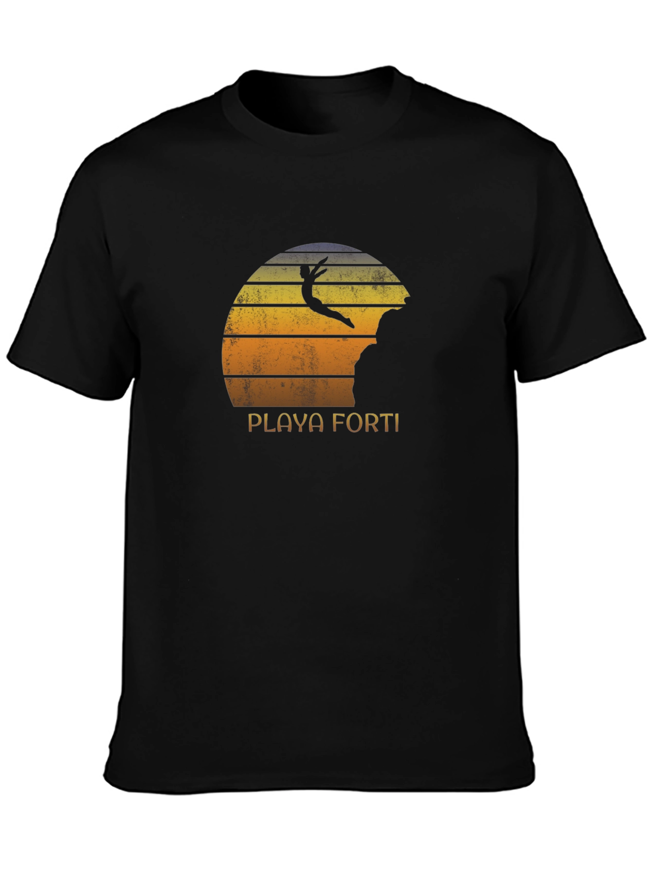 Playa Forti Cliff Diver Retro T-Shirt