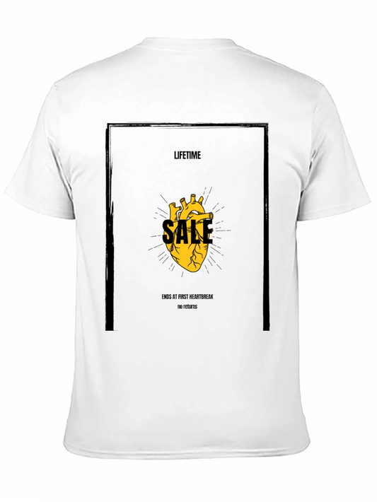 Lifetime Sale Graphic Tee - Black Cotton T-Shirt