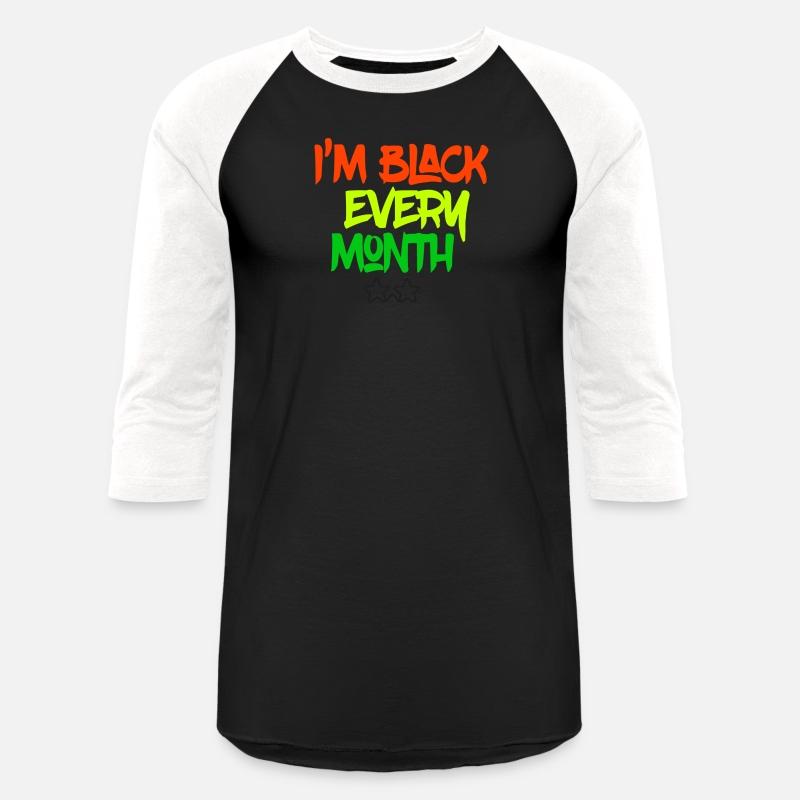 I'm Black Every Month Glasses on t-shirt Men's
