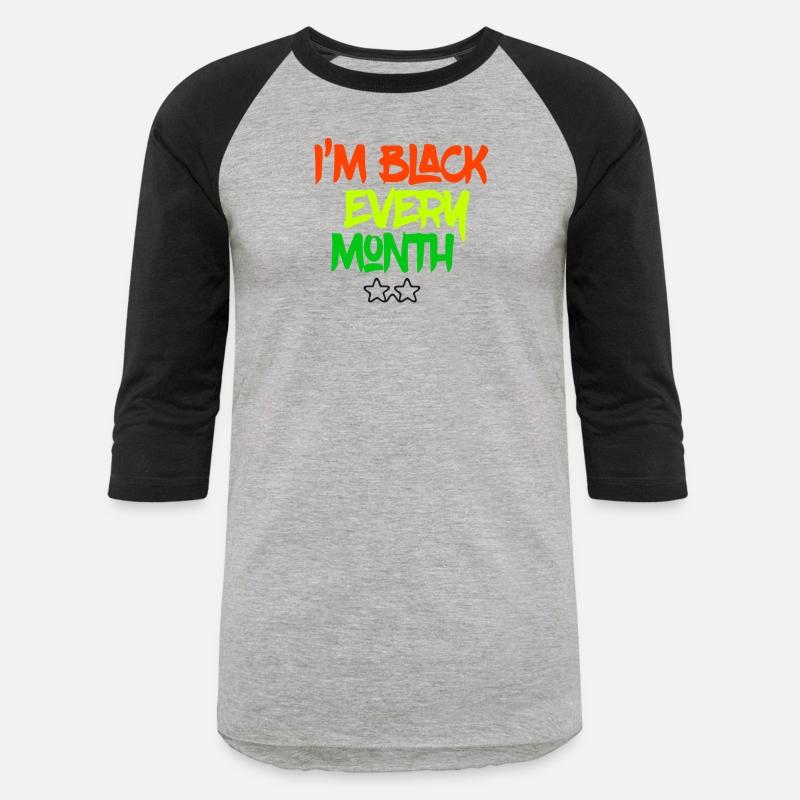 I'm Black Every Month Glasses on t-shirt Men's