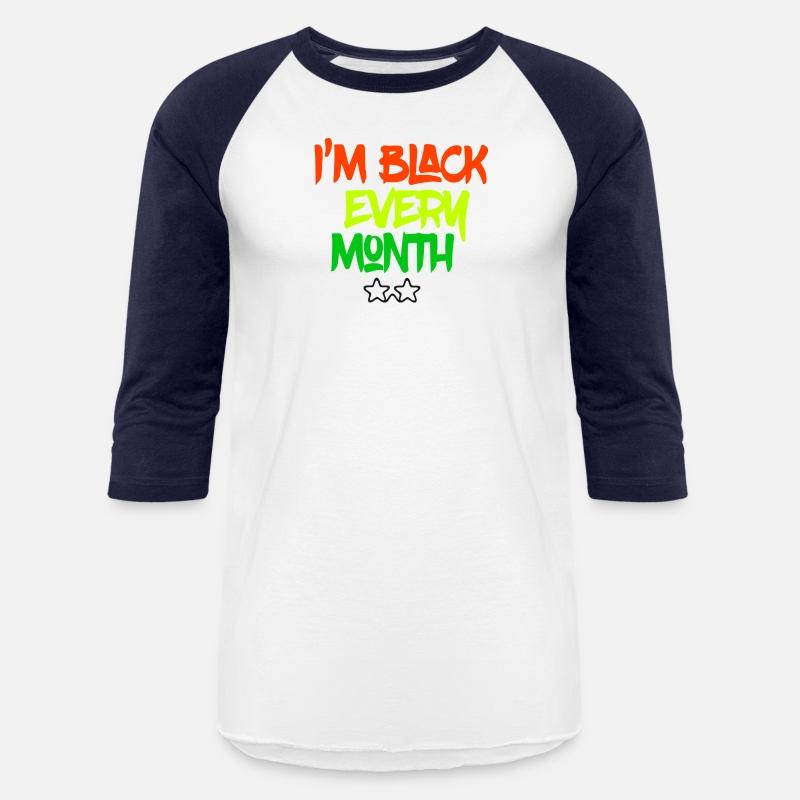 I'm Black Every Month Glasses on t-shirt Men's