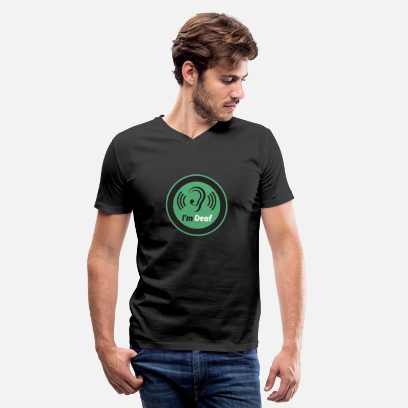 I'm Deaf symbol design - black and green