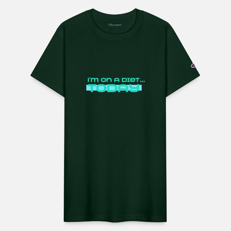 I'm on a diet... Today diet humor design