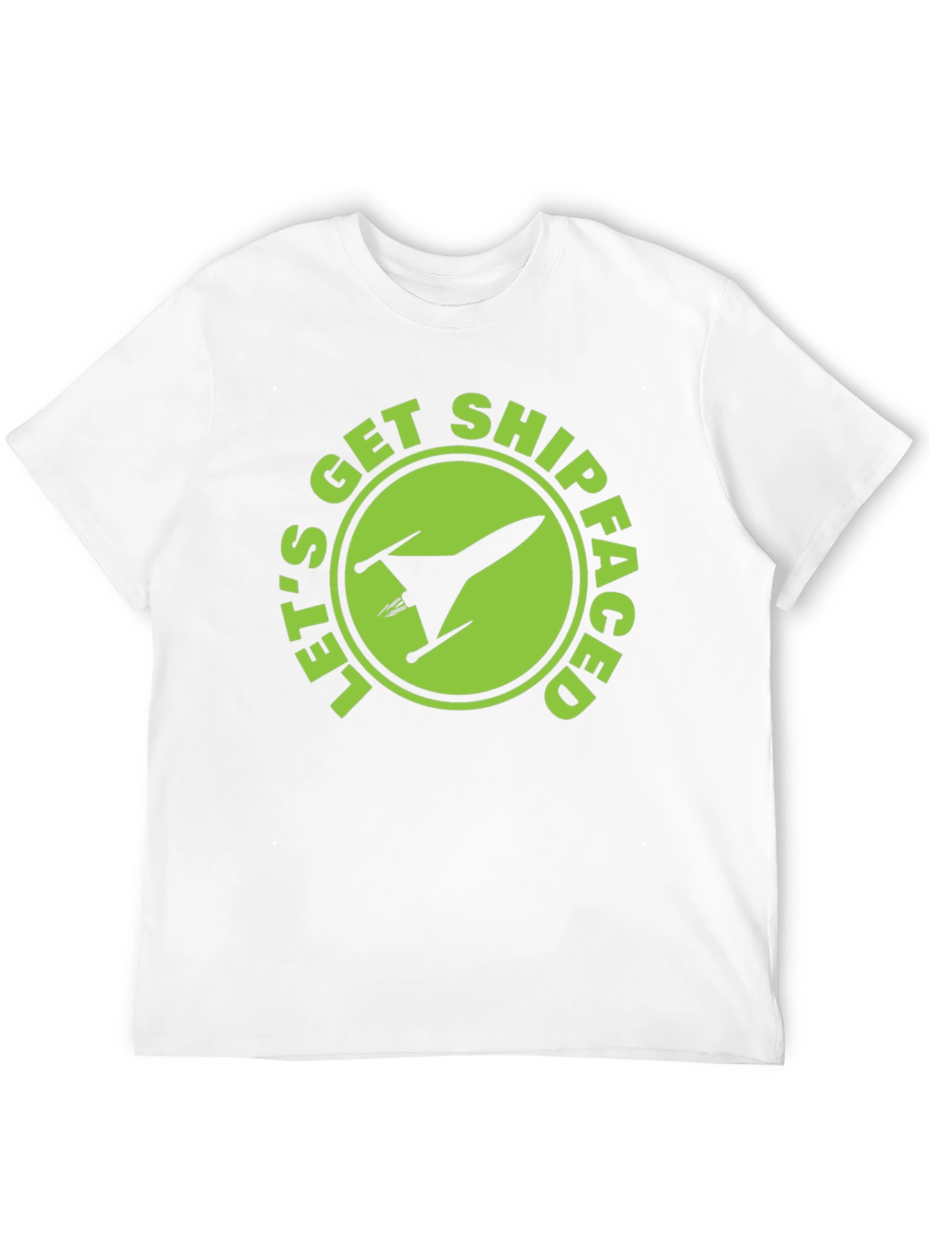Lets Get Shipfaced Black Graphic Tee