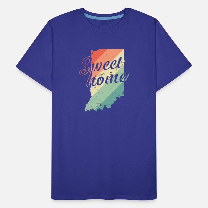Indiana Sweet Home Map USA America