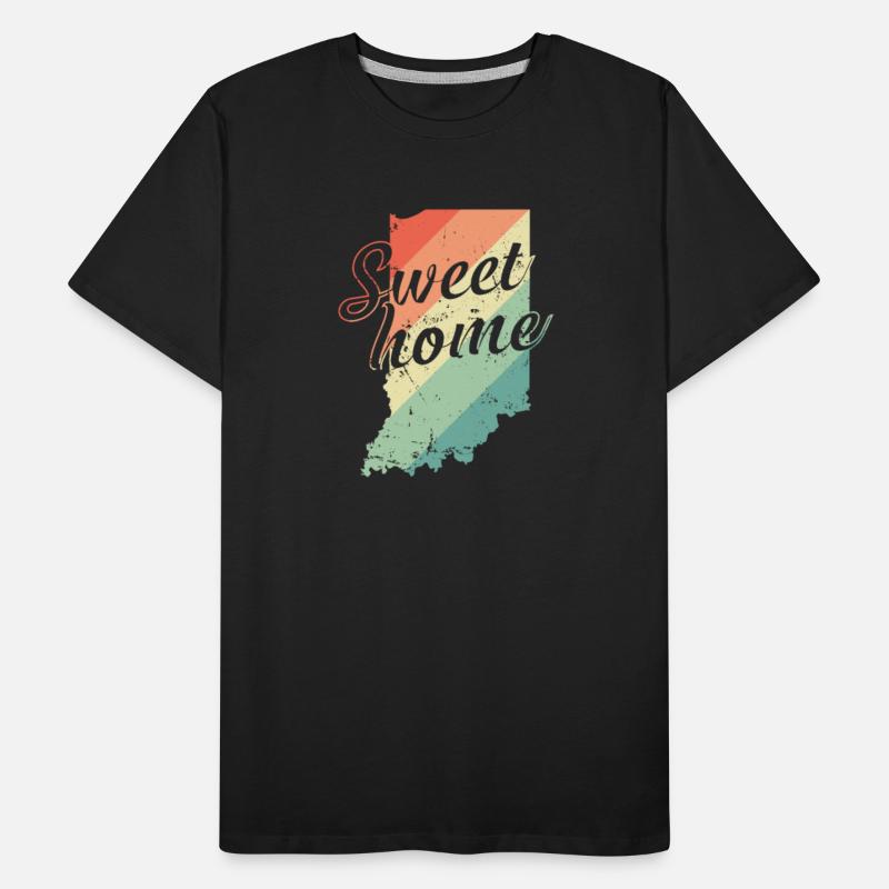 Indiana Sweet Home Map USA America