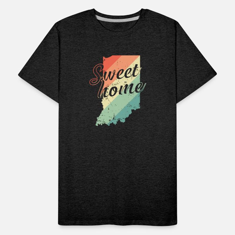 Indiana Sweet Home Map USA America