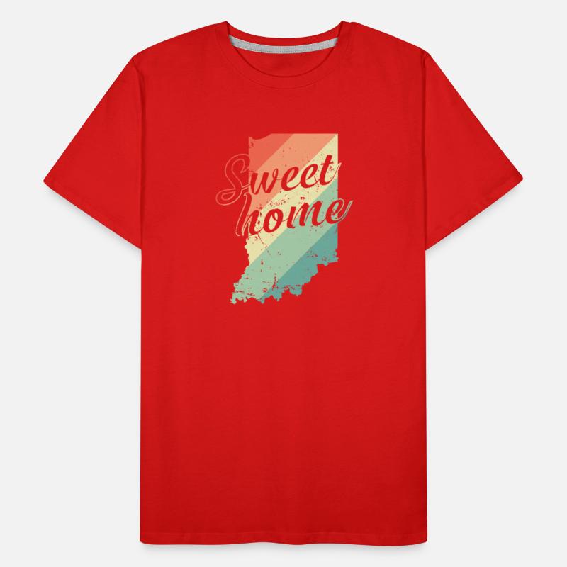 Indiana Sweet Home Map USA America