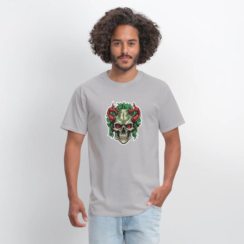Infernal Emerald: Red-Horned Skull