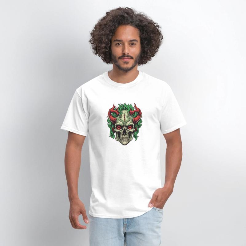 Infernal Emerald: Red-Horned Skull