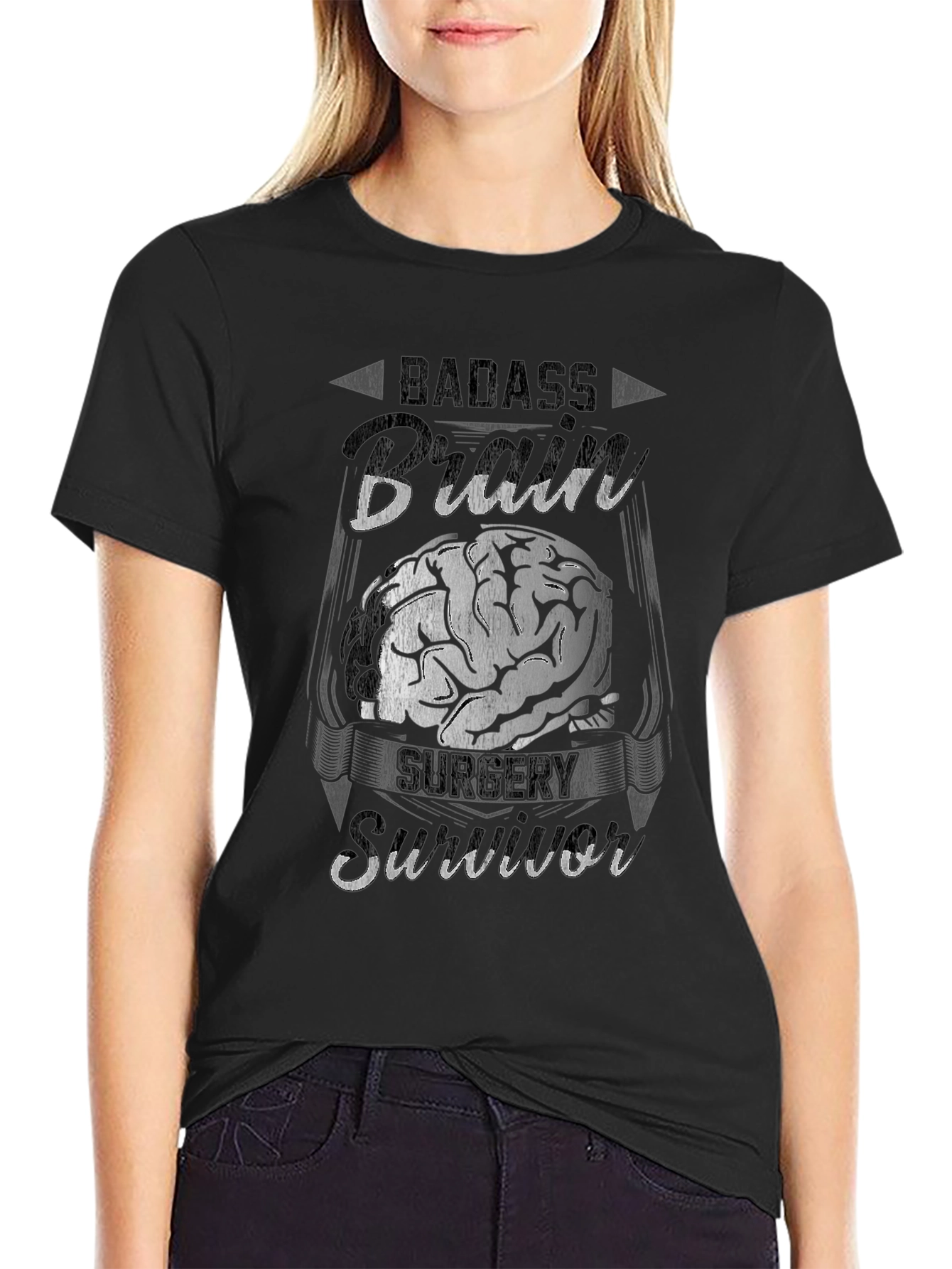 Badass Brain Surgery Survivor Tee