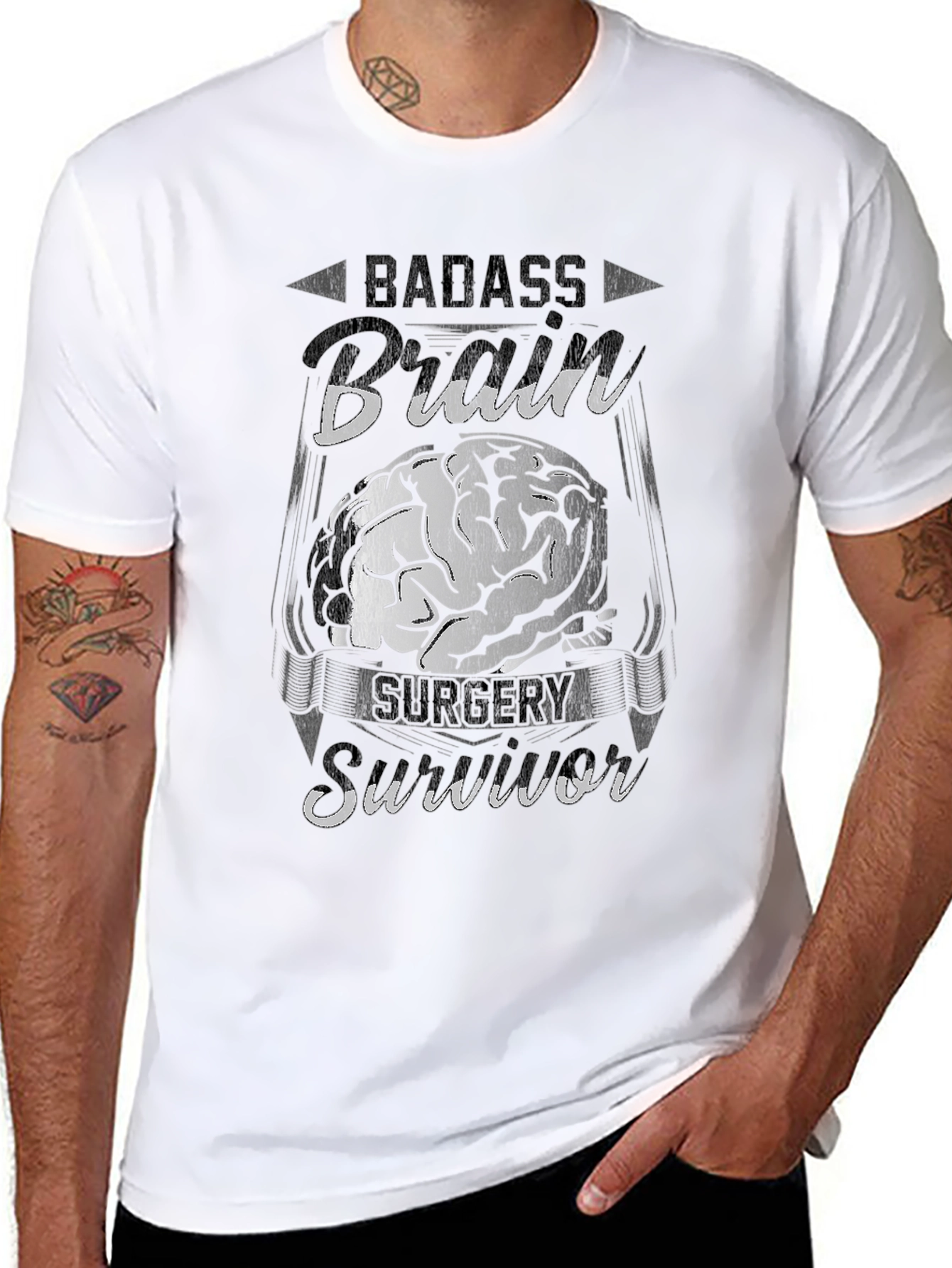 Badass Brain Surgery Survivor Tee