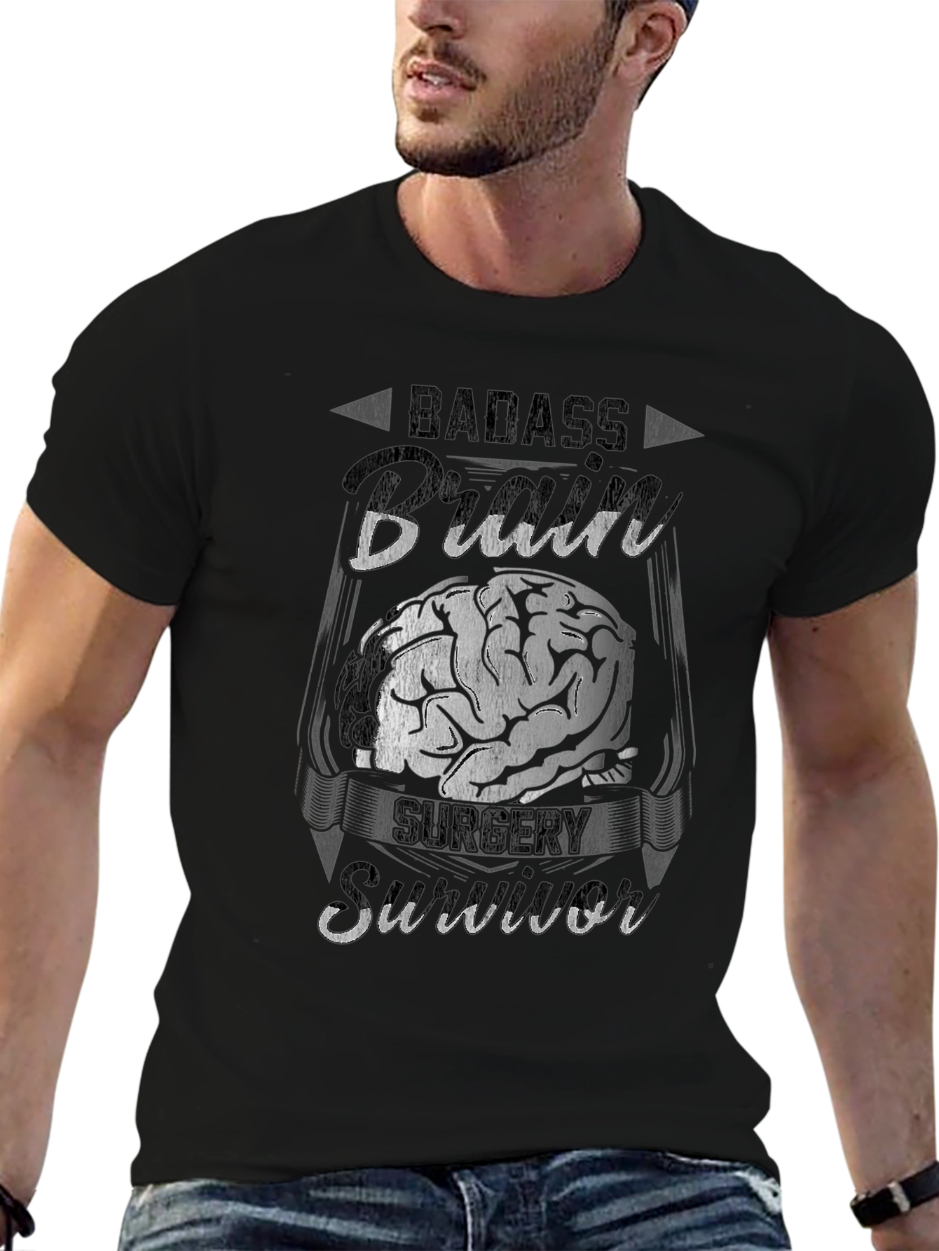 Badass Brain Surgery Survivor Tee