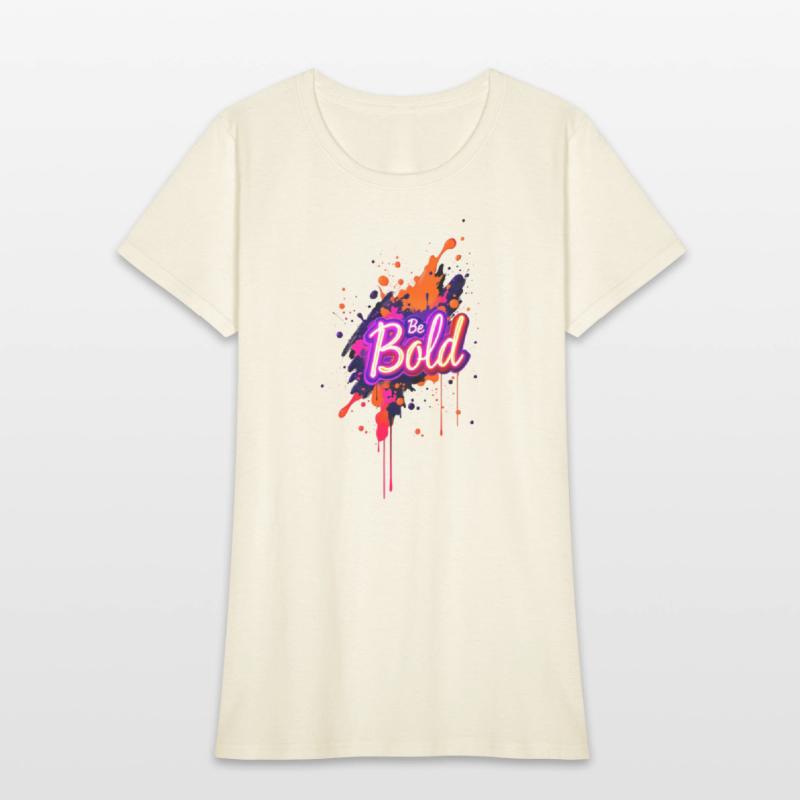 Inspirational Neon Colors Be Bold Motivational Gra