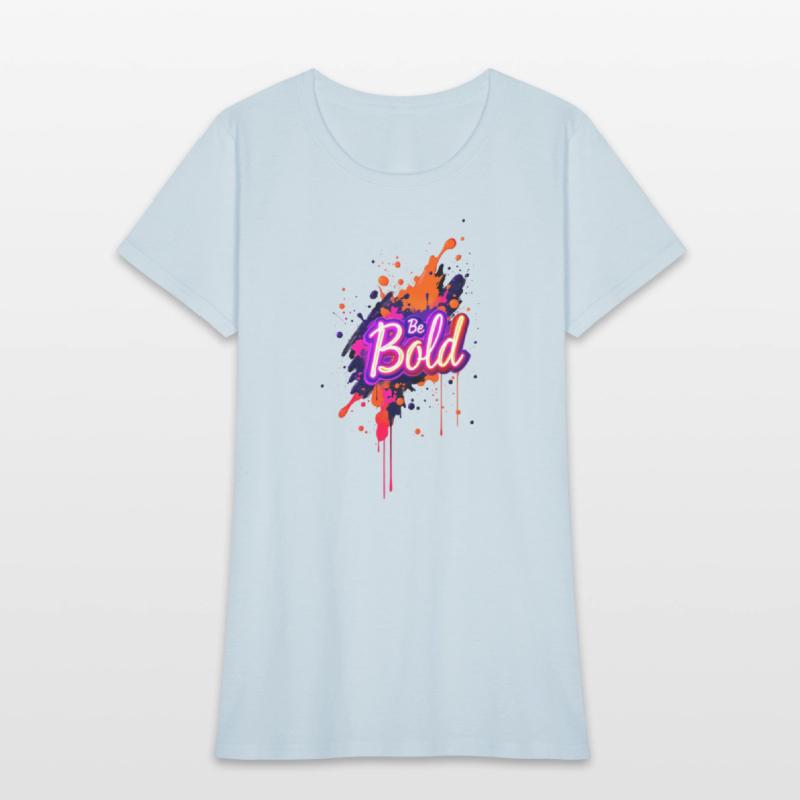 Inspirational Neon Colors Be Bold Motivational Gra