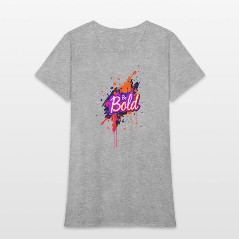 Inspirational Neon Colors Be Bold Motivational Gra