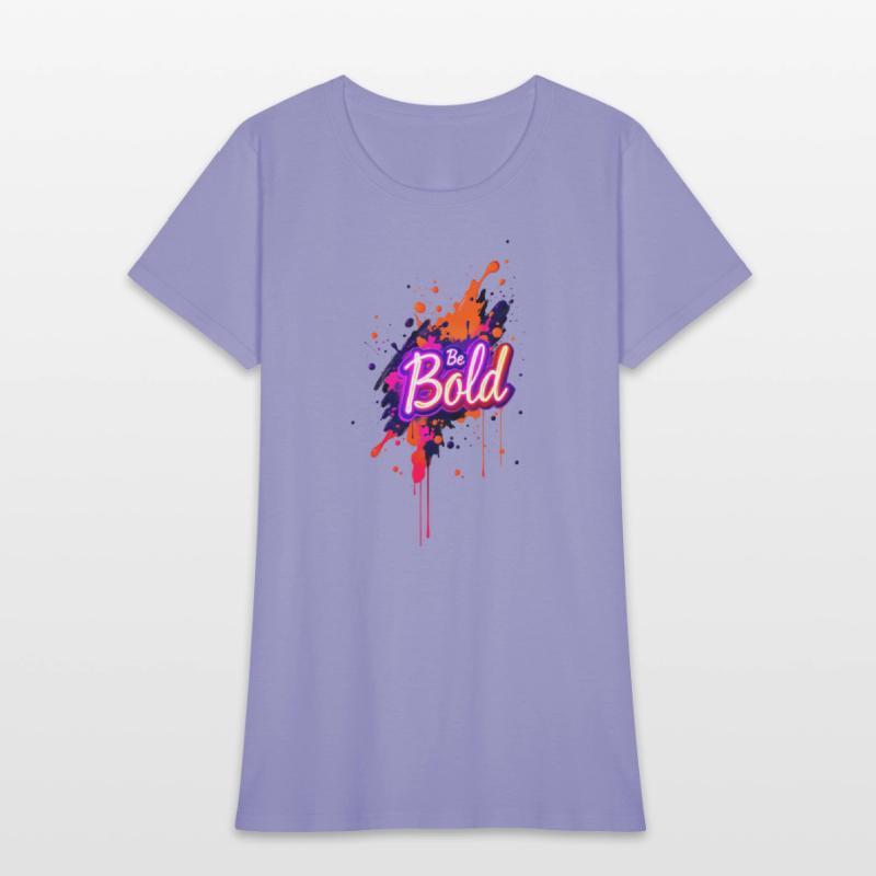 Inspirational Neon Colors Be Bold Motivational Gra