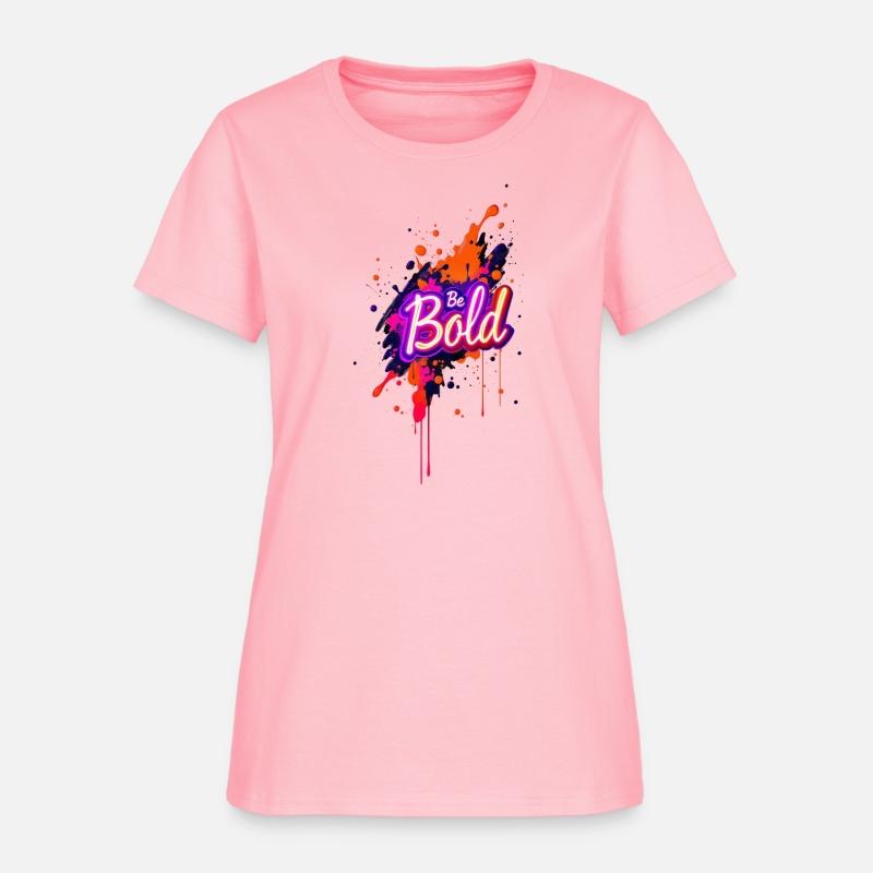 Inspirational Neon Colors Be Bold Motivational Gra