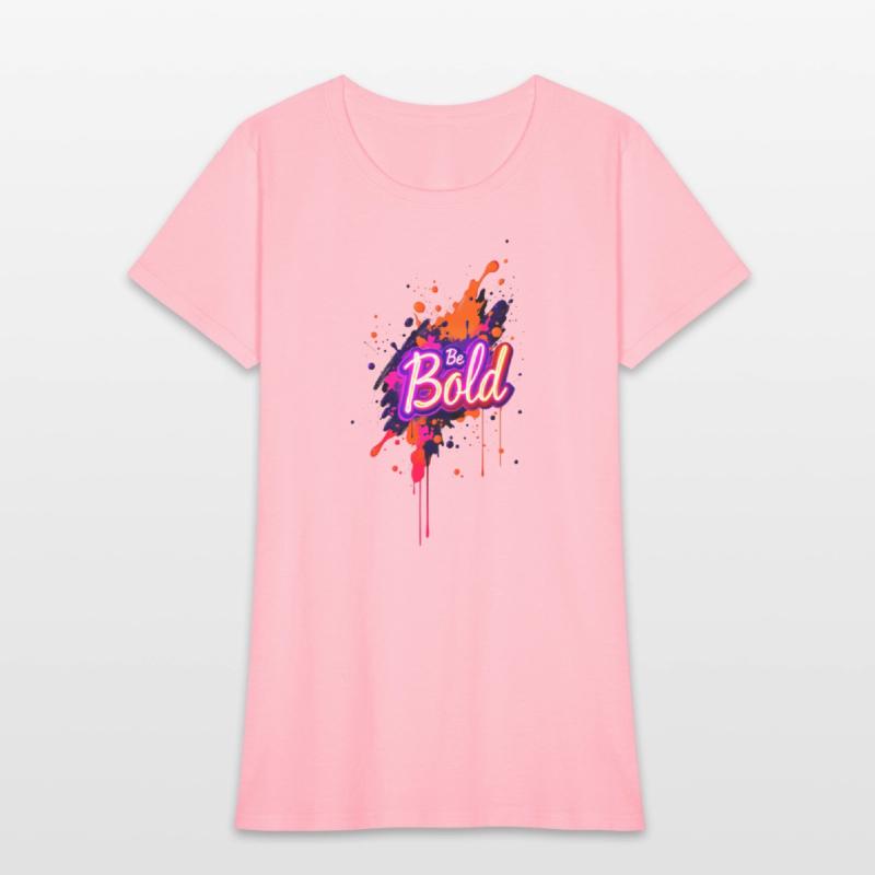 Inspirational Neon Colors Be Bold Motivational Gra