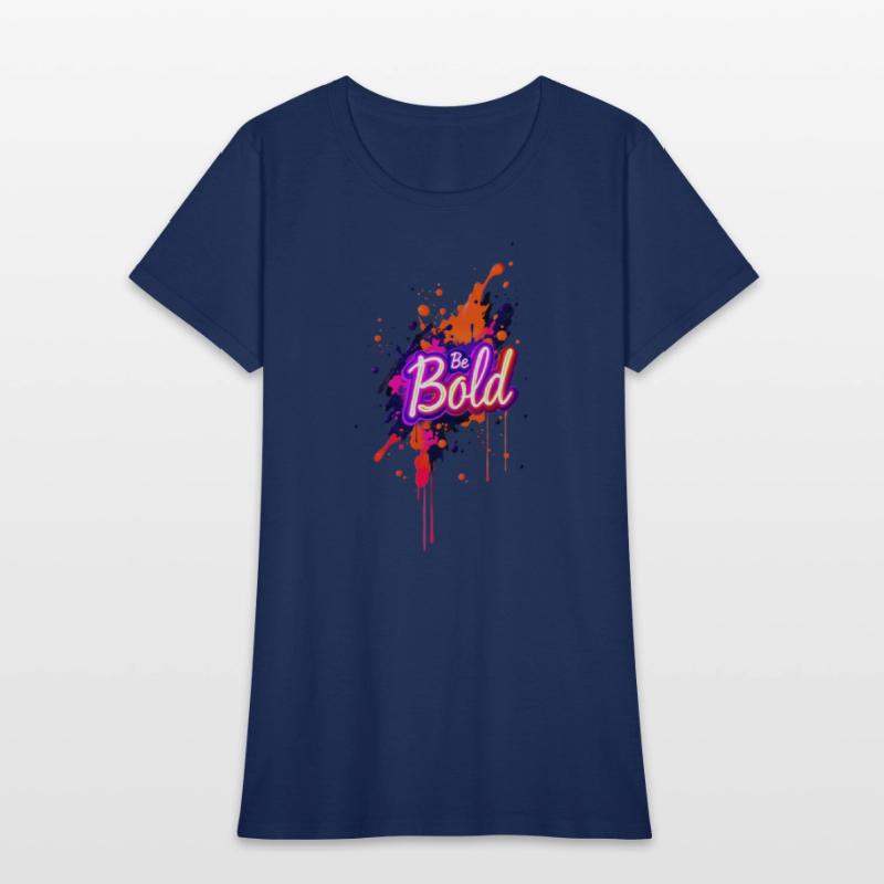 Inspirational Neon Colors Be Bold Motivational Gra