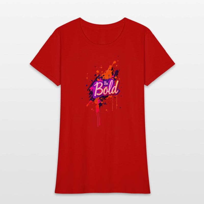 Inspirational Neon Colors Be Bold Motivational Gra