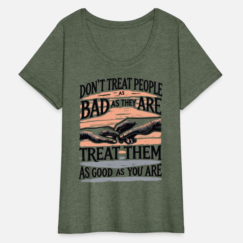 Inspirational Treat People Quote Hands Artwork