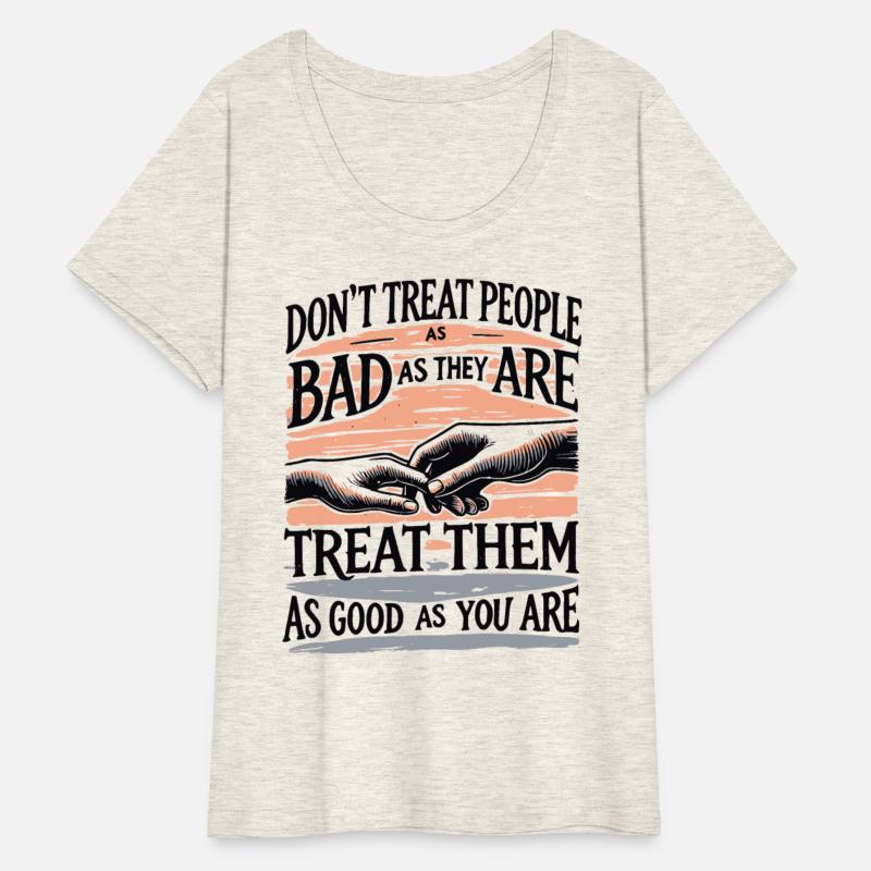 Inspirational Treat People Quote Hands Artwork