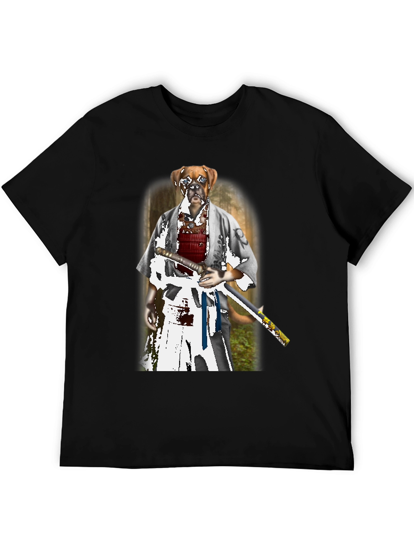 Dog Samurai T-Shirt - Unique Graphic Tee