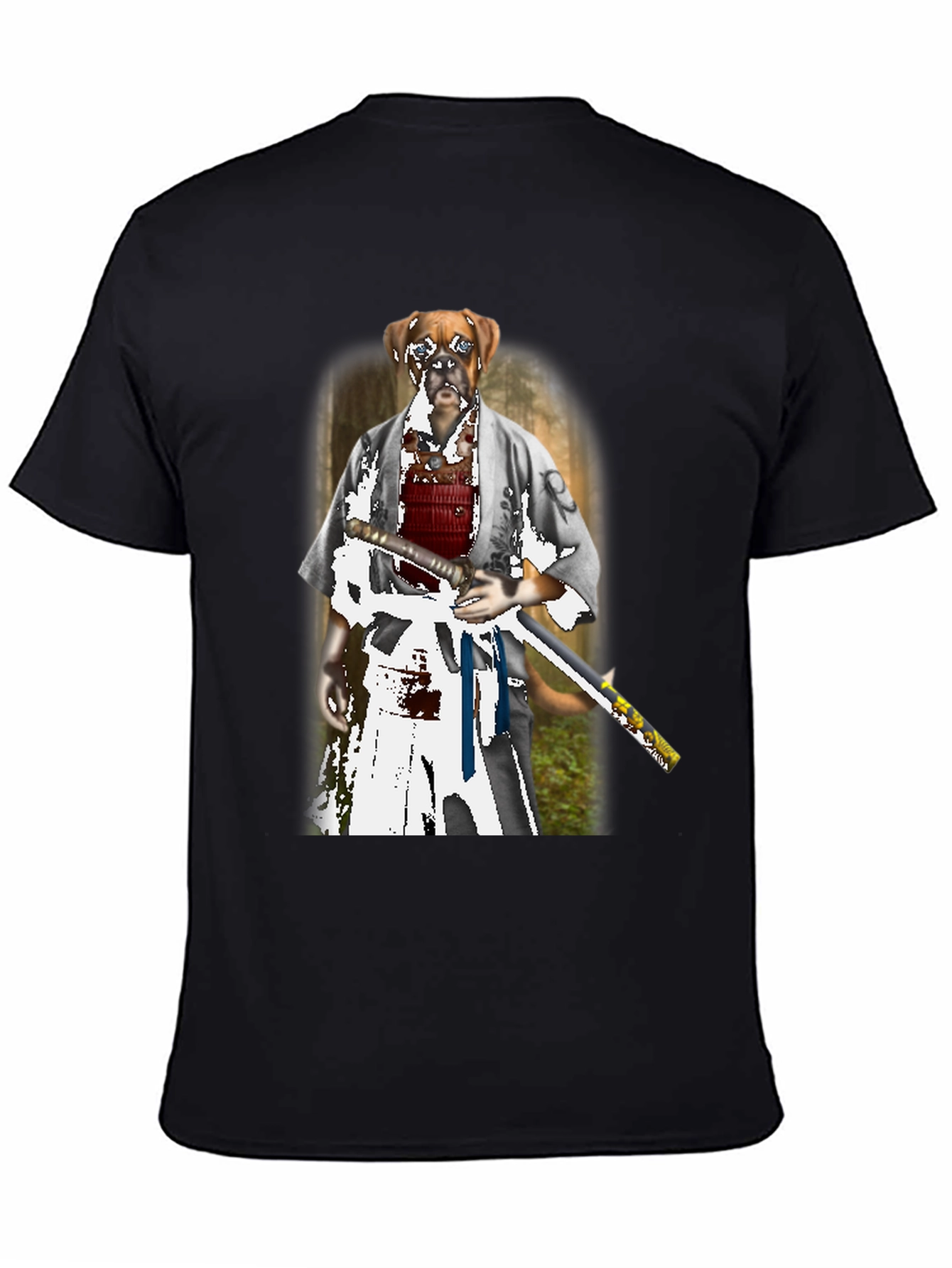 Dog Samurai T-Shirt - Unique Graphic Tee