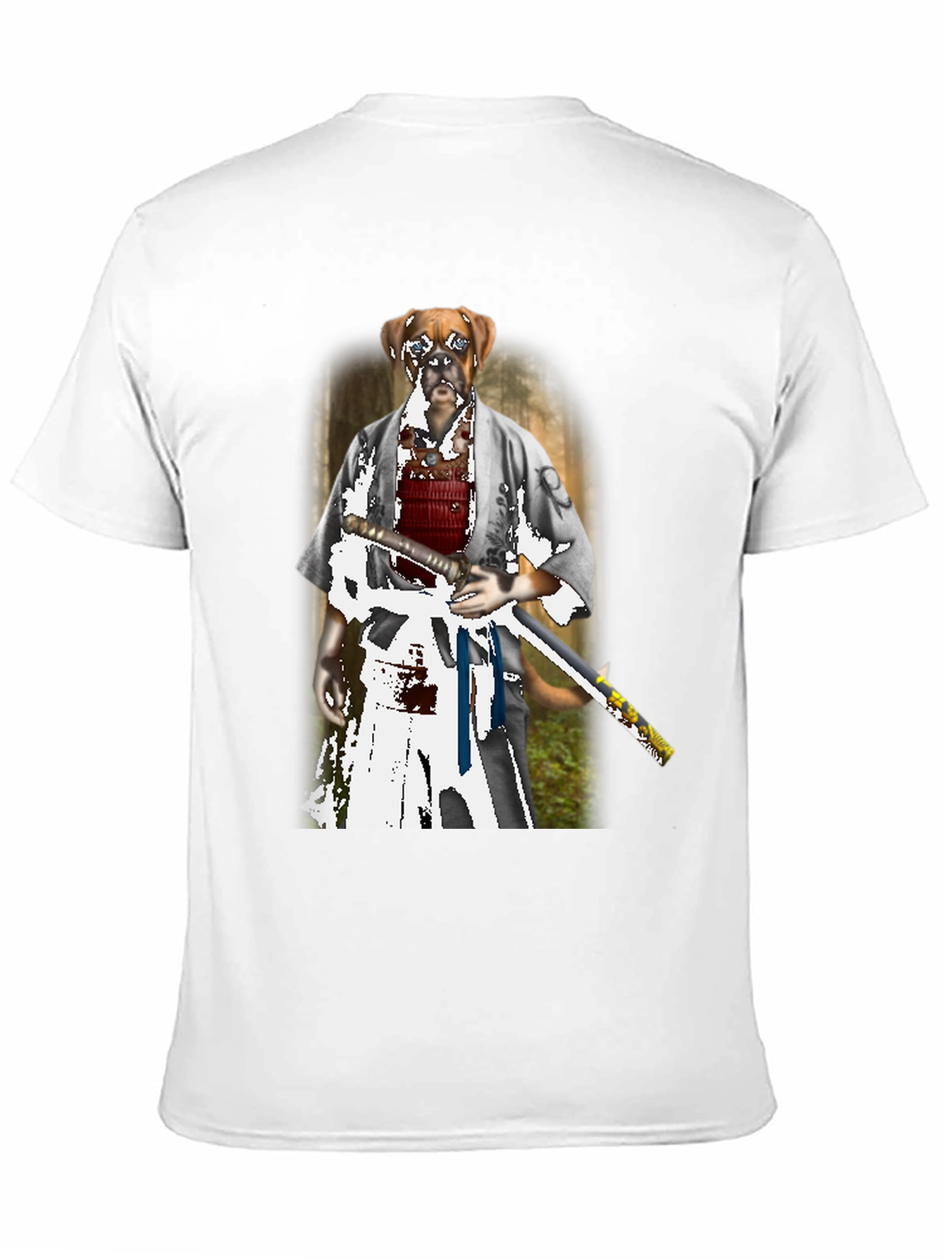 Dog Samurai T-Shirt - Unique Graphic Tee