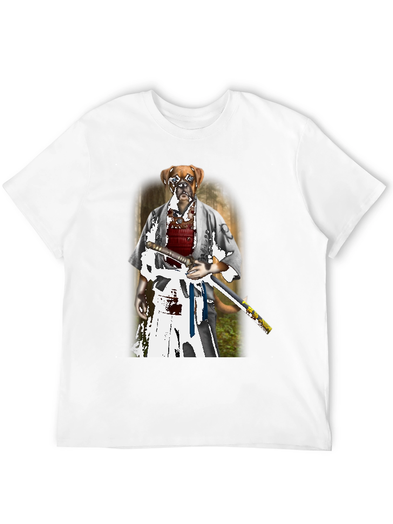 Dog Samurai T-Shirt - Unique Graphic Tee