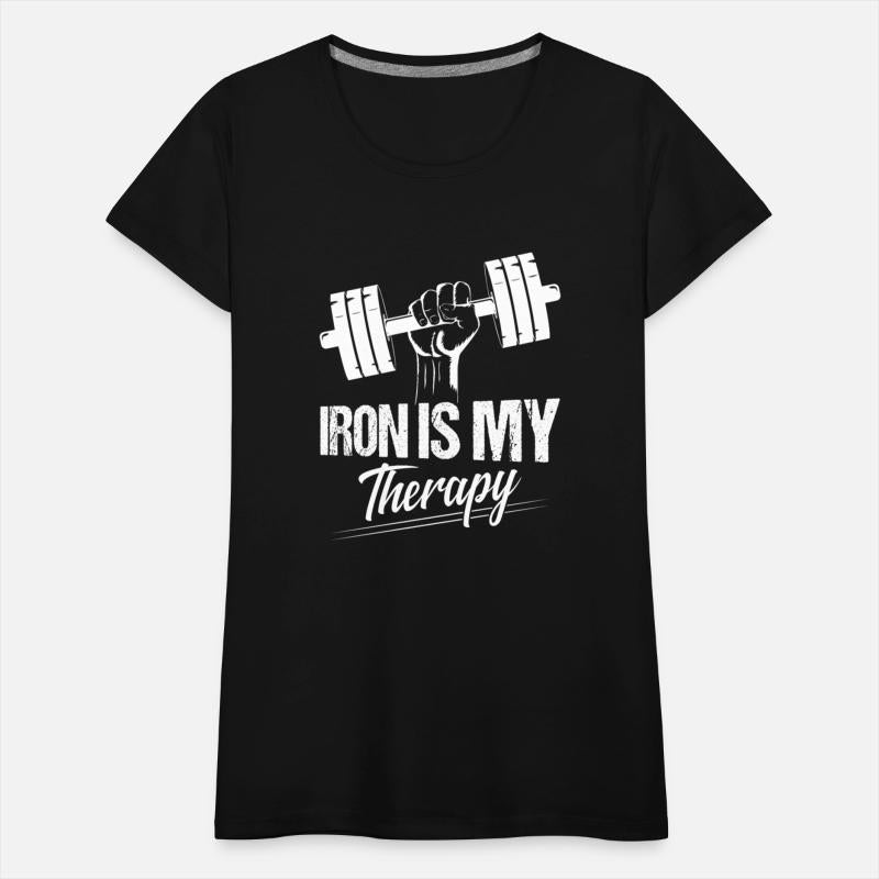 Iron Is My Therapy Workout Training Weight Lifting