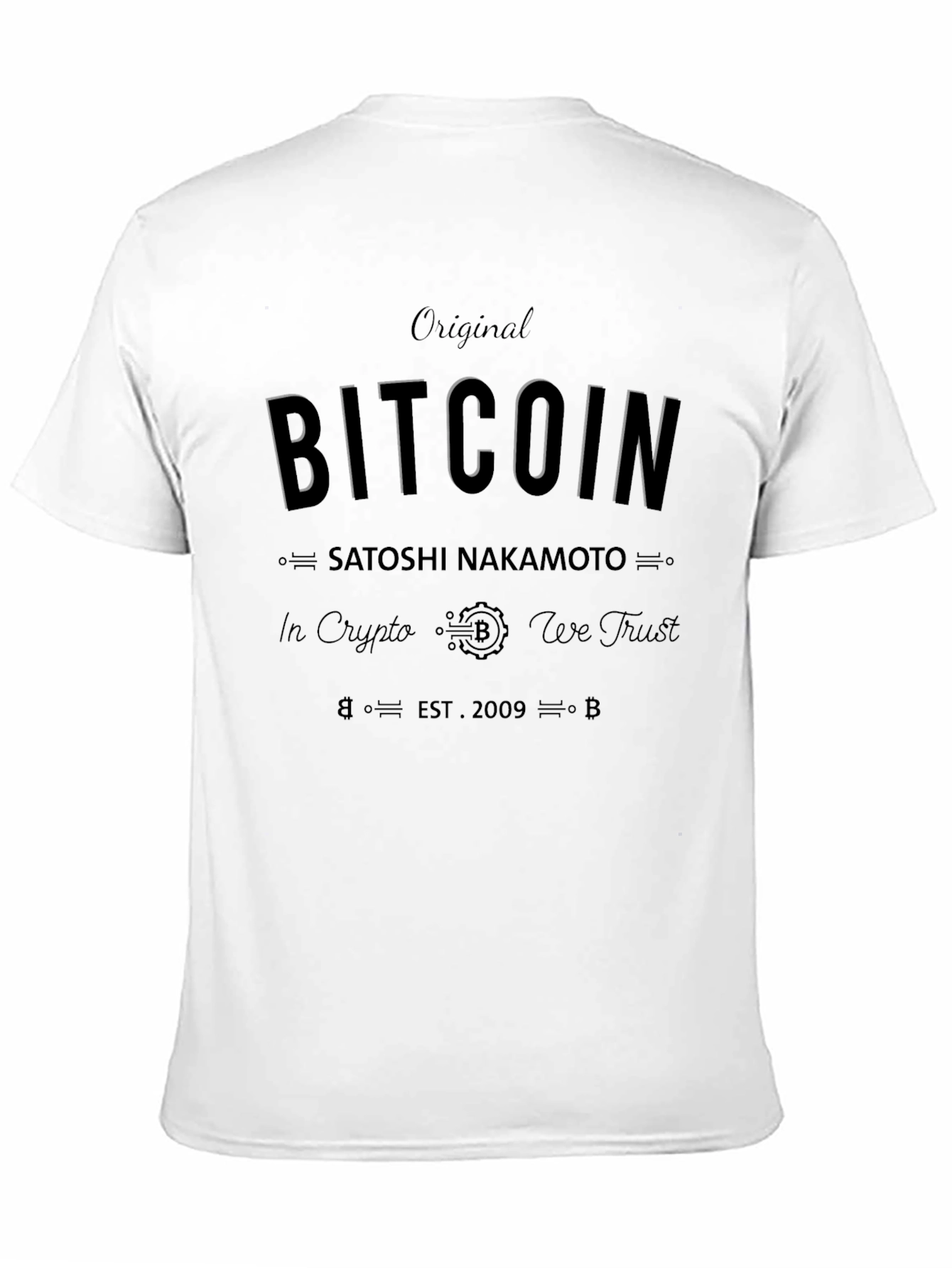 Original Bitcoin T-Shirt - In Crypto We Trust
